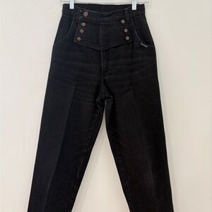 Vintage Rocky Mountain High Waisted Black Western Jeans 28x36